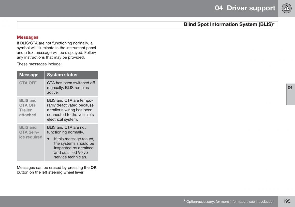 Volvo XC60 I 1 FL owners manual / page 197