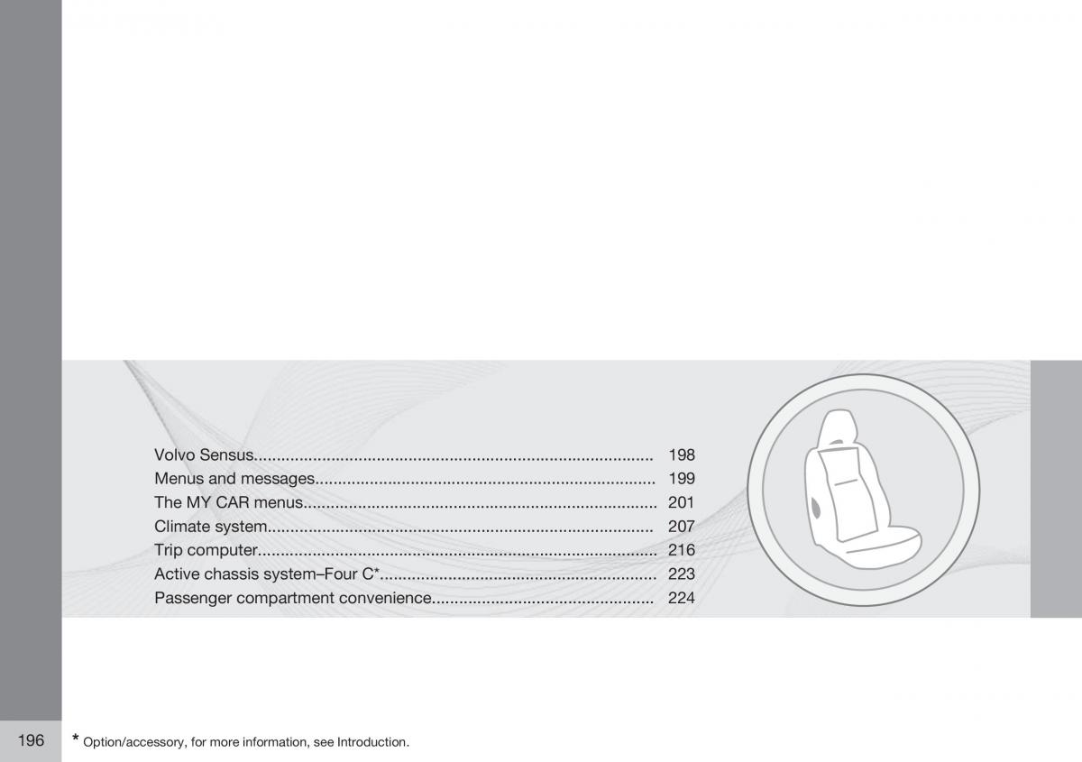 Volvo XC60 I 1 FL owners manual / page 198