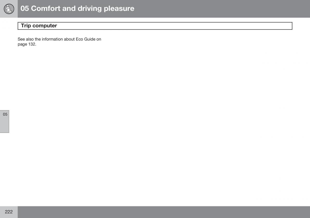 Volvo XC60 I 1 FL owners manual / page 224