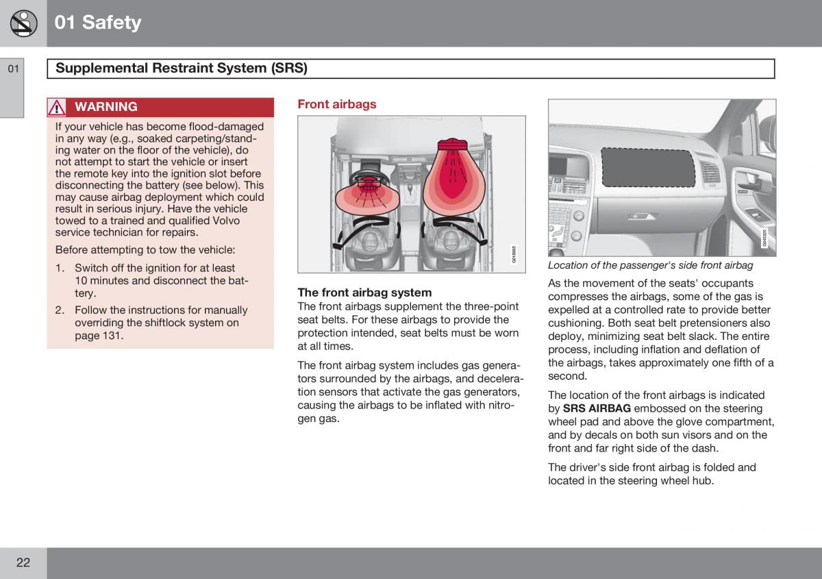 Volvo XC60 I 1 FL owners manual / page 24