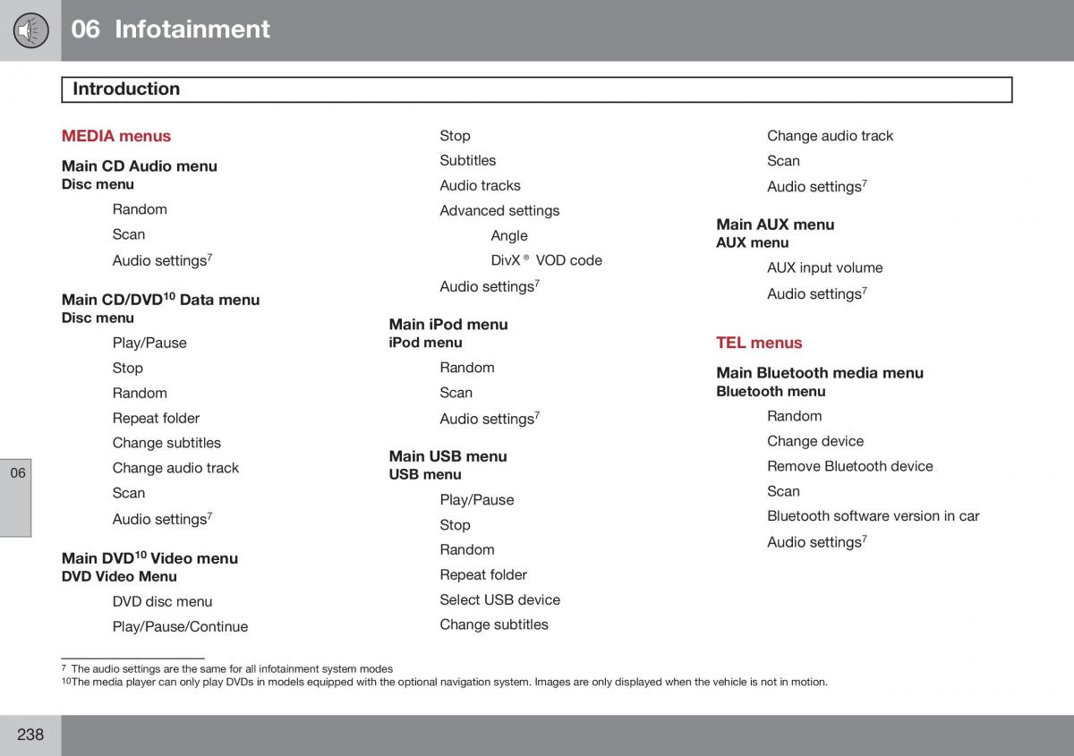 Volvo XC60 I 1 FL owners manual / page 240