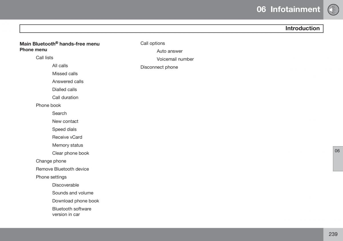 Volvo XC60 I 1 FL owners manual / page 241