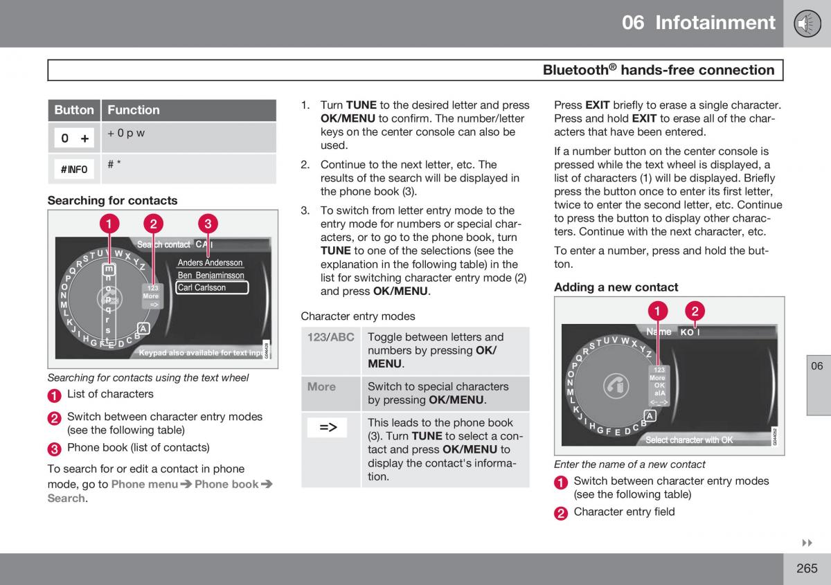 Volvo XC60 I 1 FL owners manual / page 267