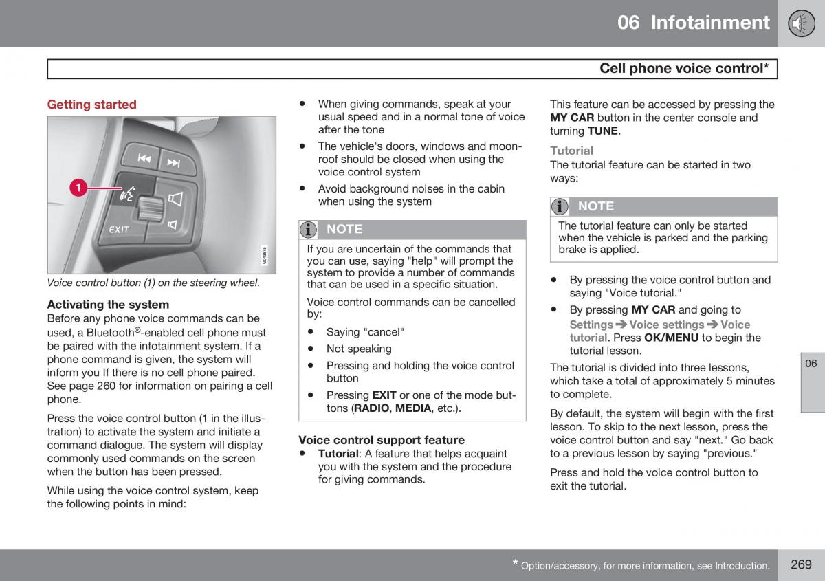 Volvo XC60 I 1 FL owners manual / page 271