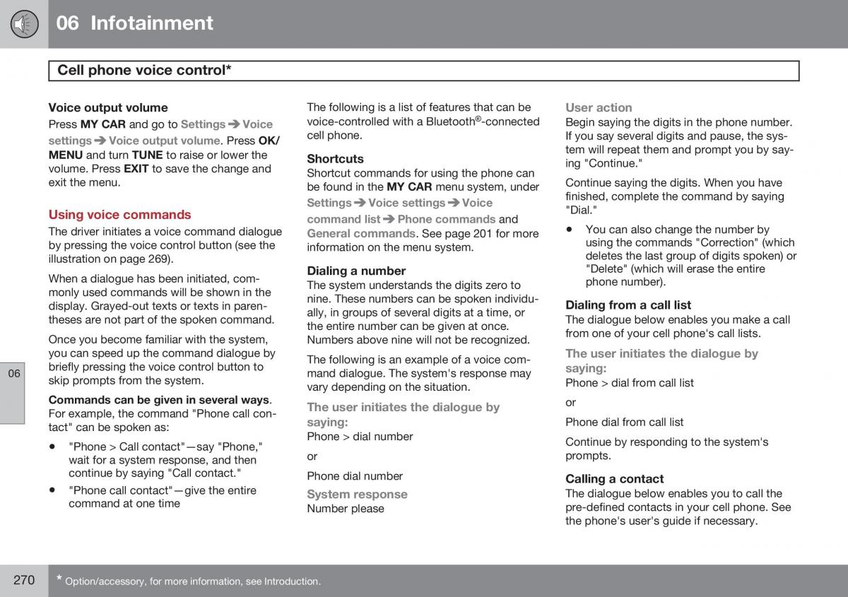 Volvo XC60 I 1 FL owners manual / page 272