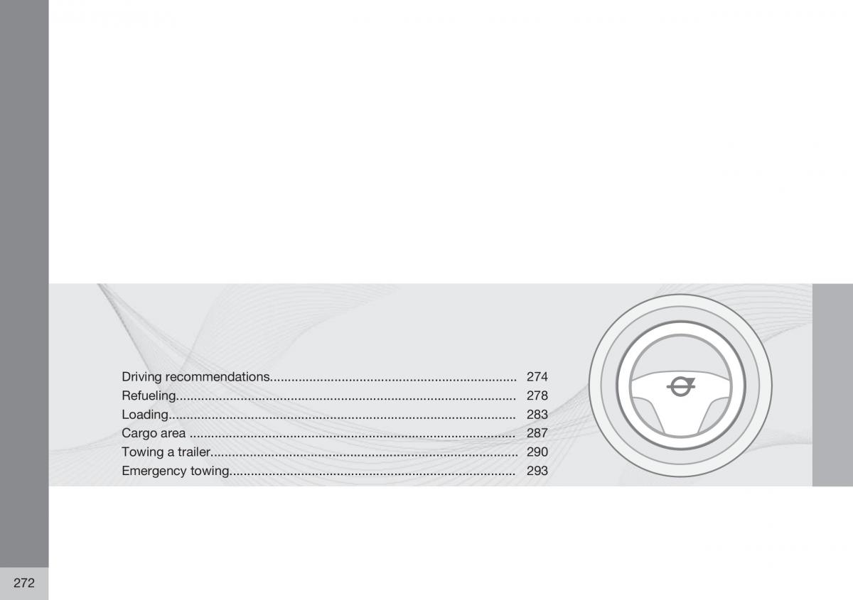 Volvo XC60 I 1 FL owners manual / page 274