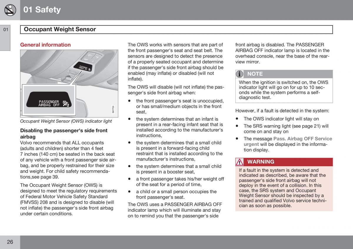 Volvo XC60 I 1 FL owners manual / page 28