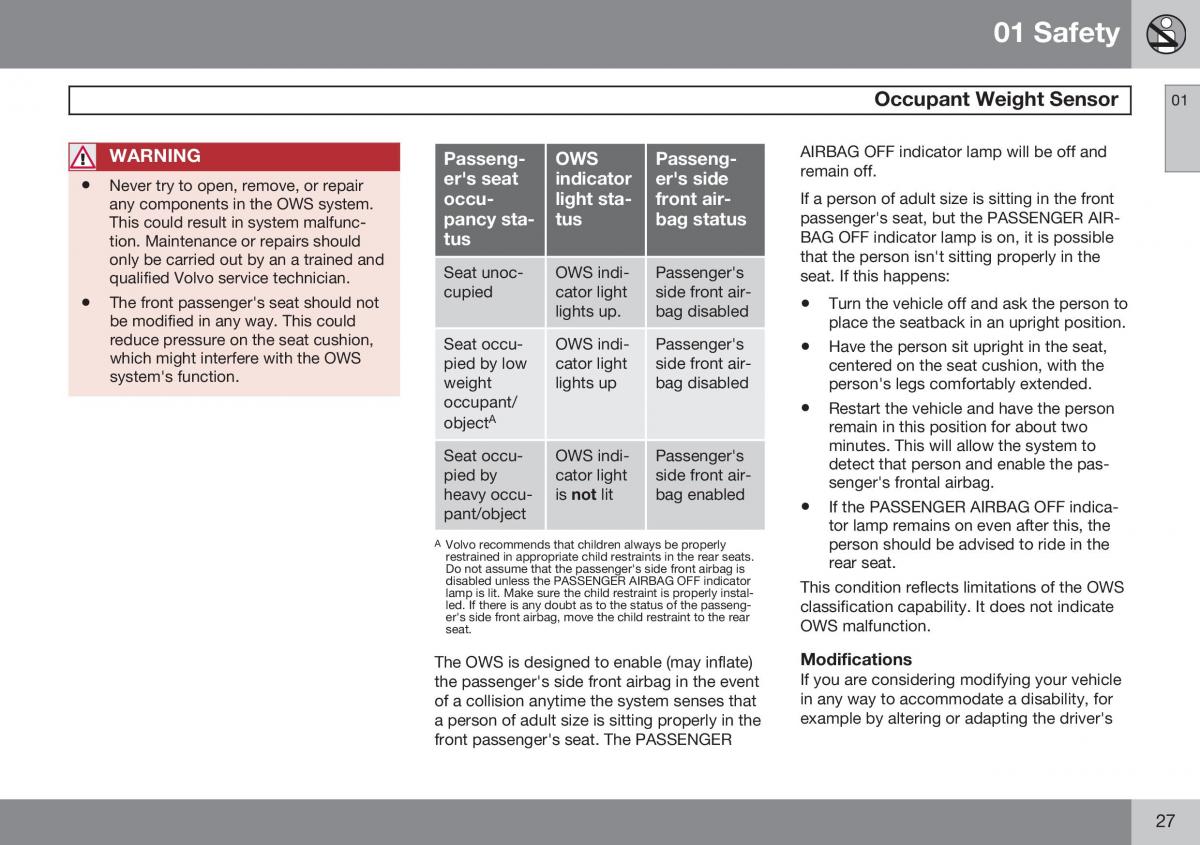 Volvo XC60 I 1 FL owners manual / page 29