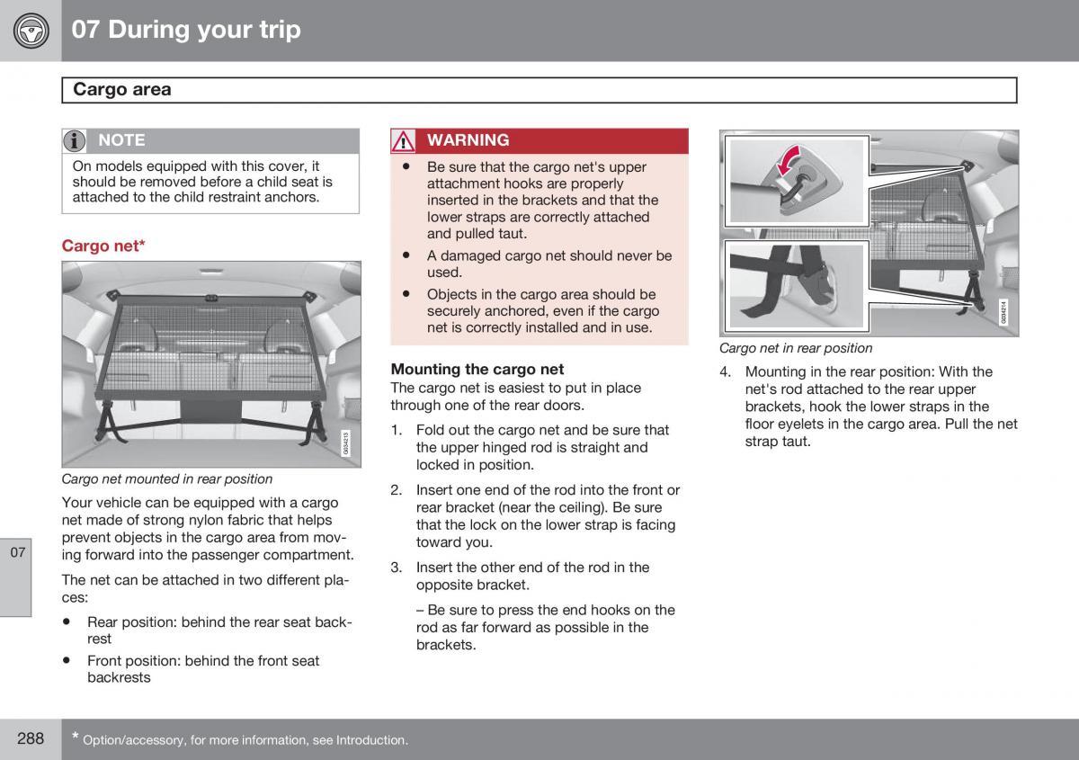 Volvo XC60 I 1 FL owners manual / page 290