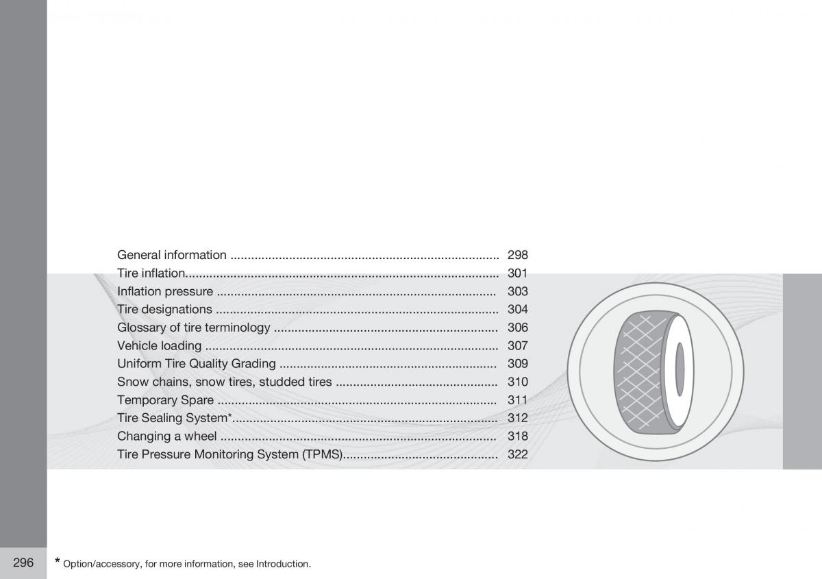 Volvo XC60 I 1 FL owners manual / page 298