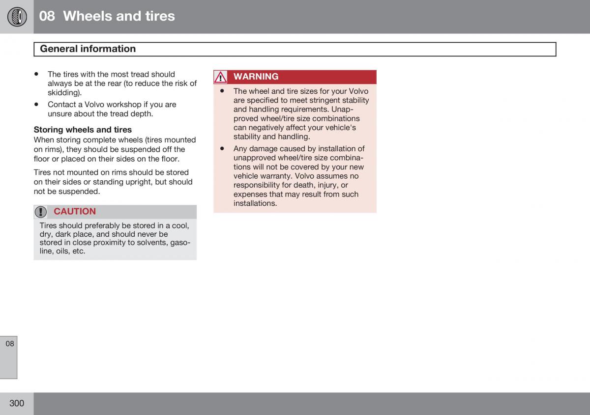 Volvo XC60 I 1 FL owners manual / page 302