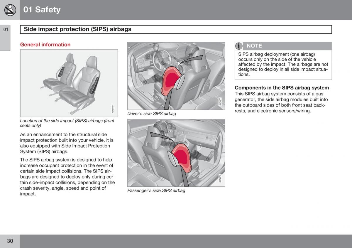 Volvo XC60 I 1 FL owners manual / page 32