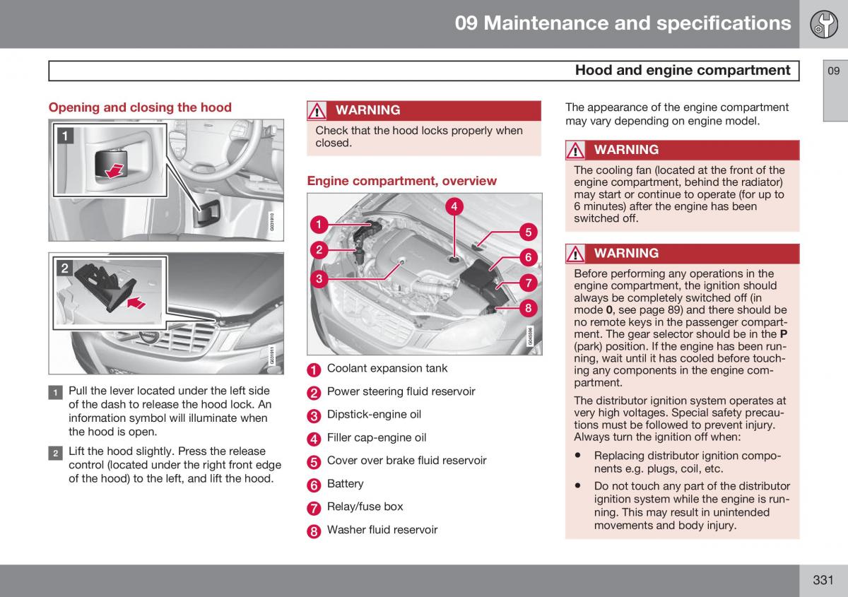 Volvo XC60 I 1 FL owners manual / page 333