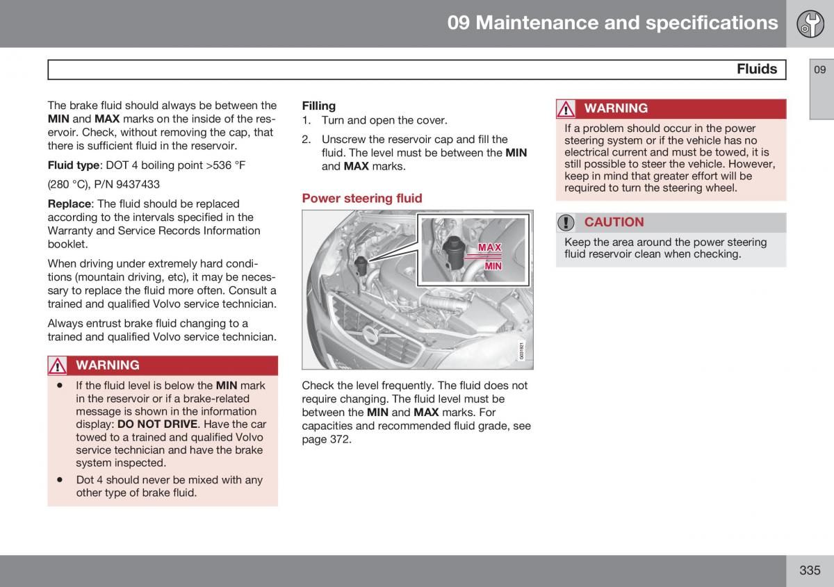 Volvo XC60 I 1 FL owners manual / page 337