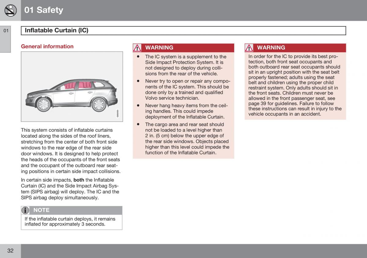 Volvo XC60 I 1 FL owners manual / page 34