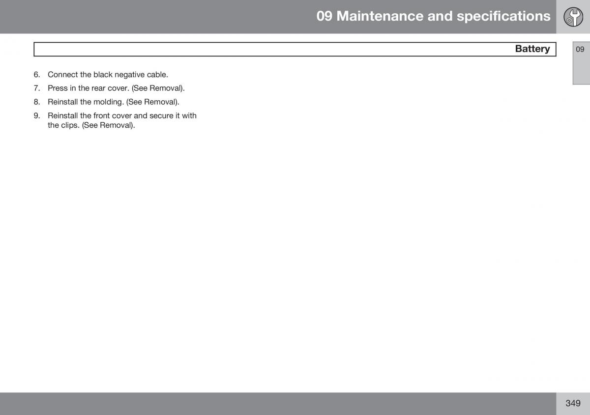 Volvo XC60 I 1 FL owners manual / page 351