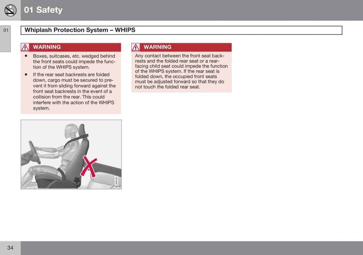 Volvo XC60 I 1 FL owners manual / page 36