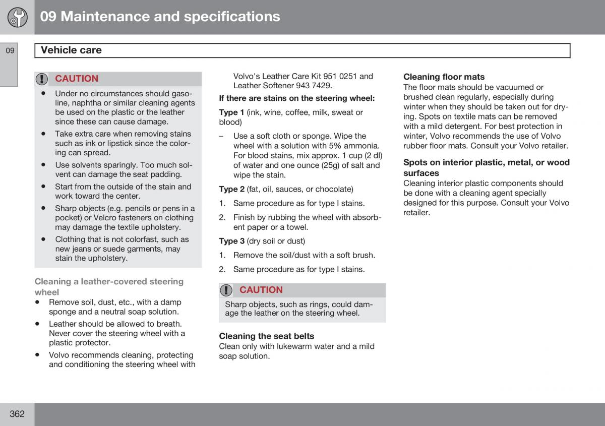 Volvo XC60 I 1 FL owners manual / page 364