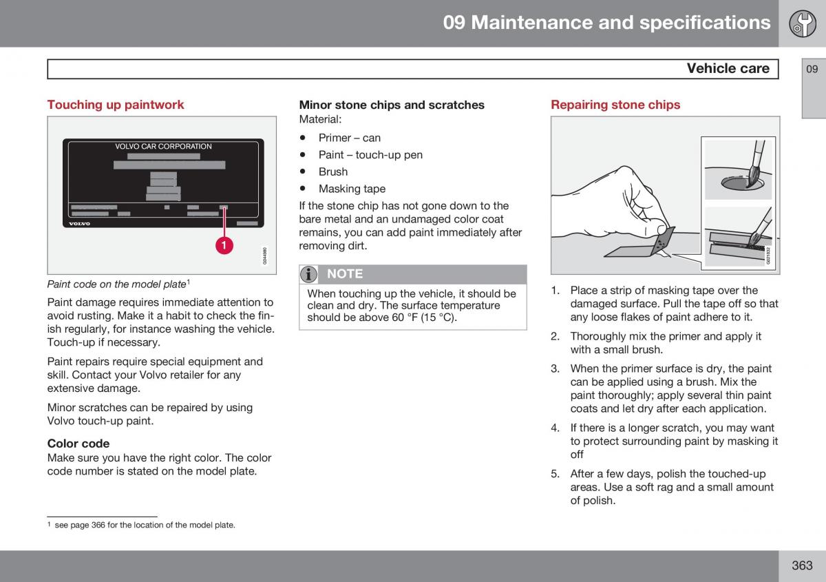 Volvo XC60 I 1 FL owners manual / page 365