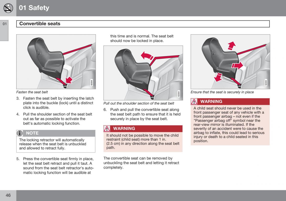 Volvo XC60 I 1 FL owners manual / page 48