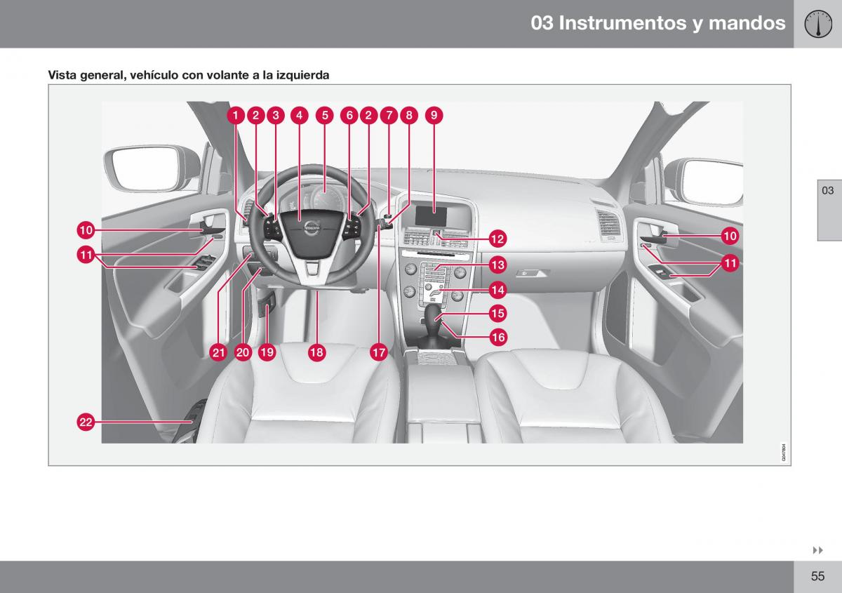 Volvo XC60 I 1 FL manual del propietario / page 57