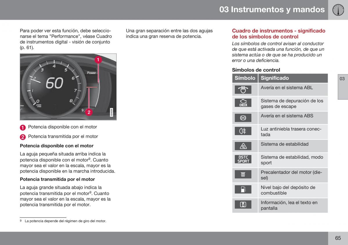 Volvo XC60 I 1 FL manual del propietario / page 67