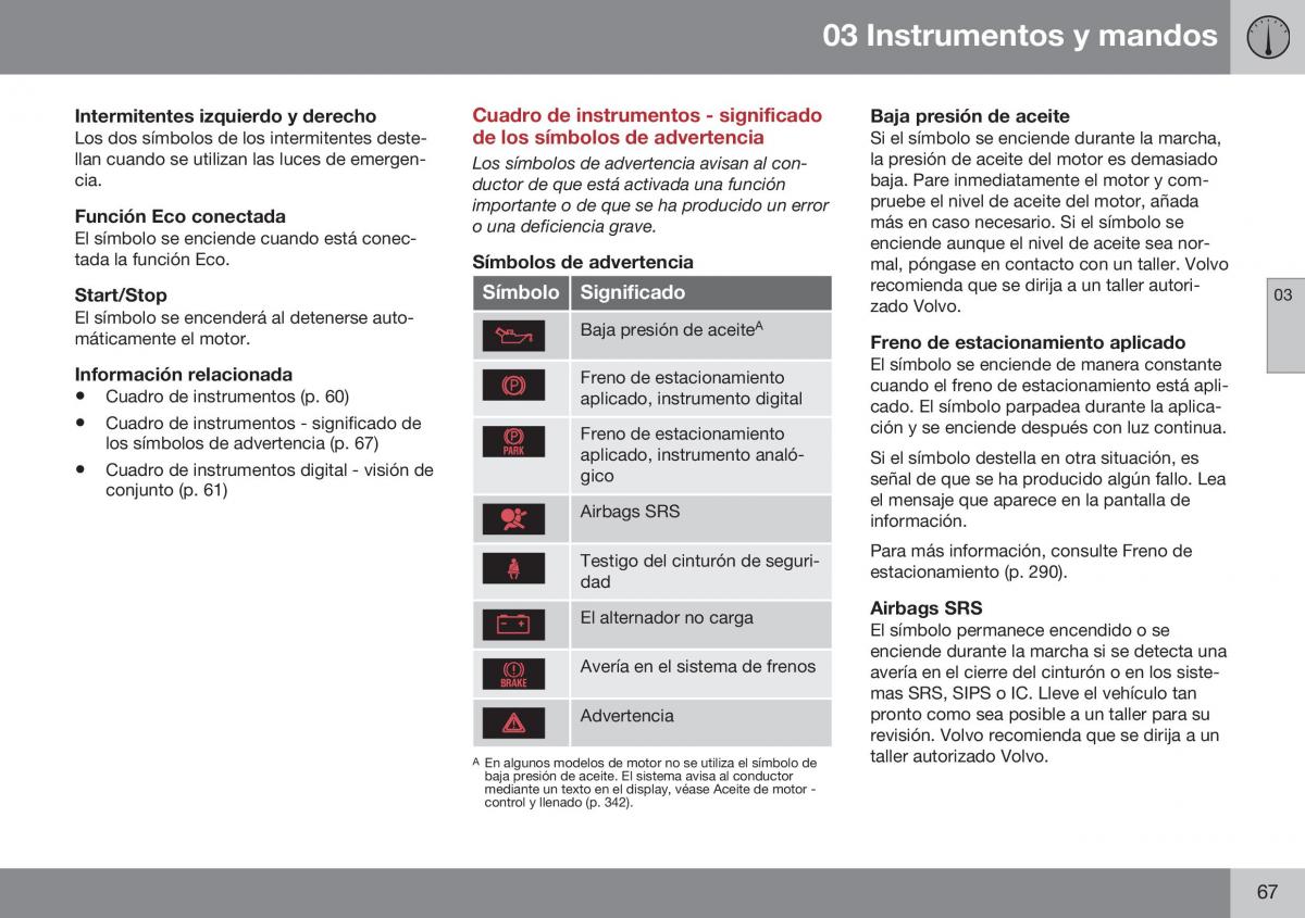 Volvo XC60 I 1 FL manual del propietario / page 69