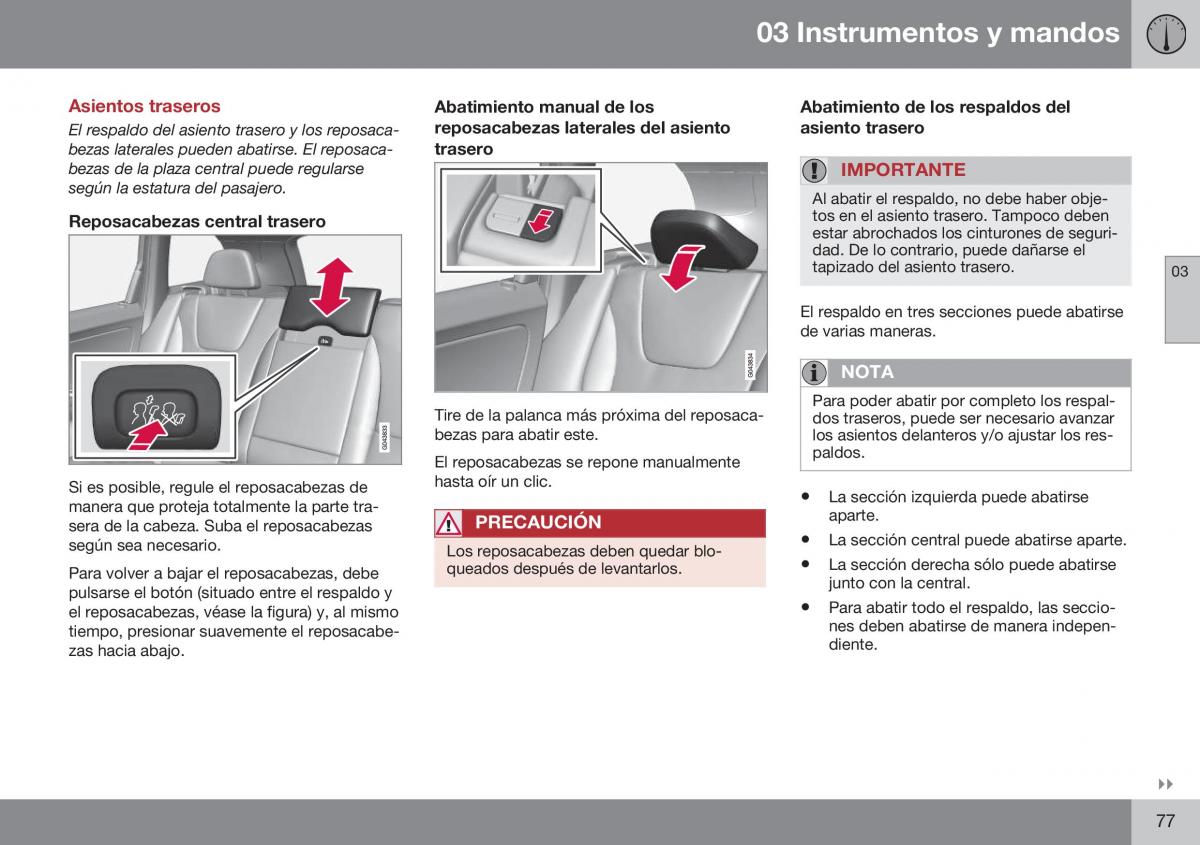 Volvo XC60 I 1 FL manual del propietario / page 79