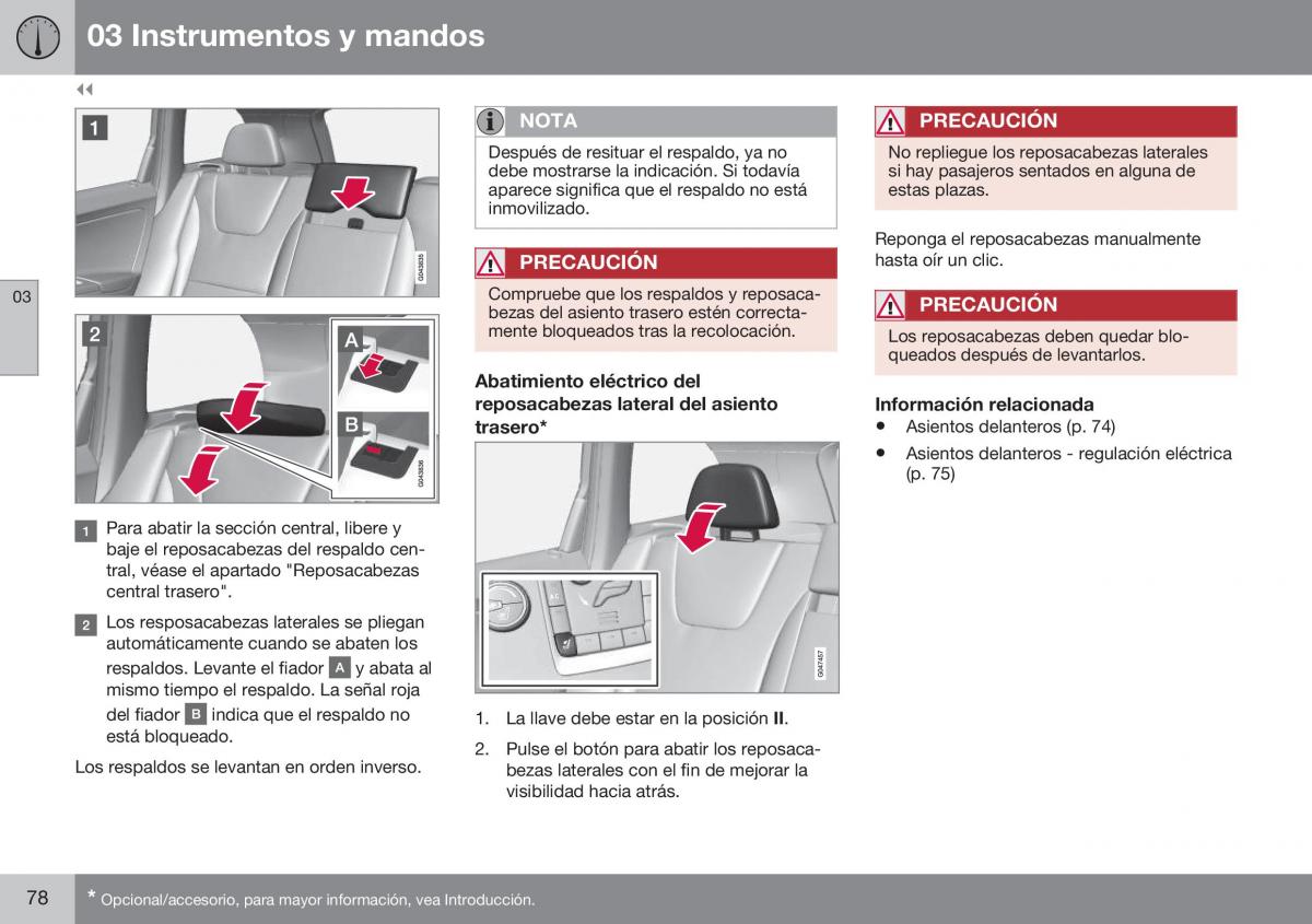 Volvo XC60 I 1 FL manual del propietario / page 80