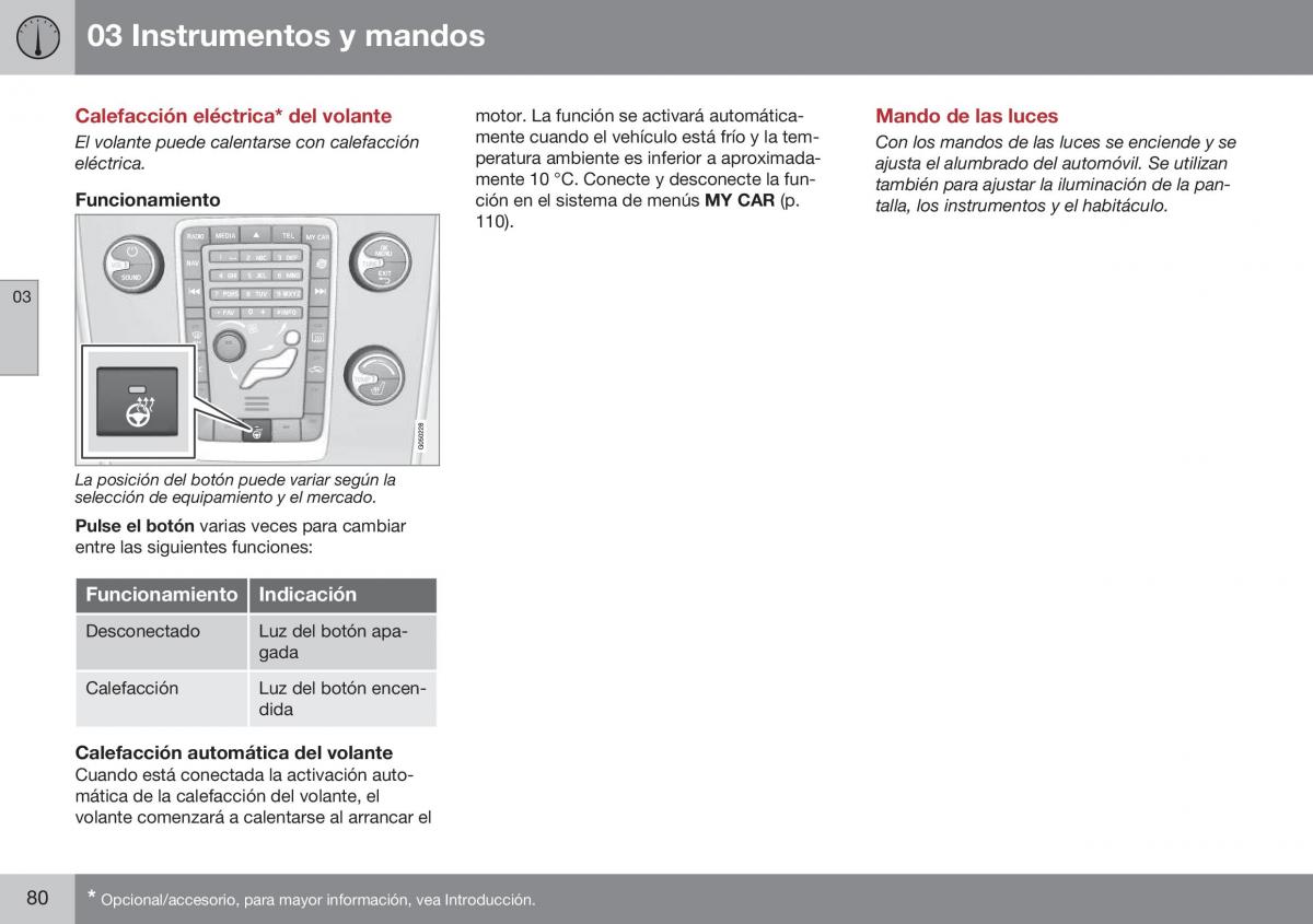 Volvo XC60 I 1 FL manual del propietario / page 82