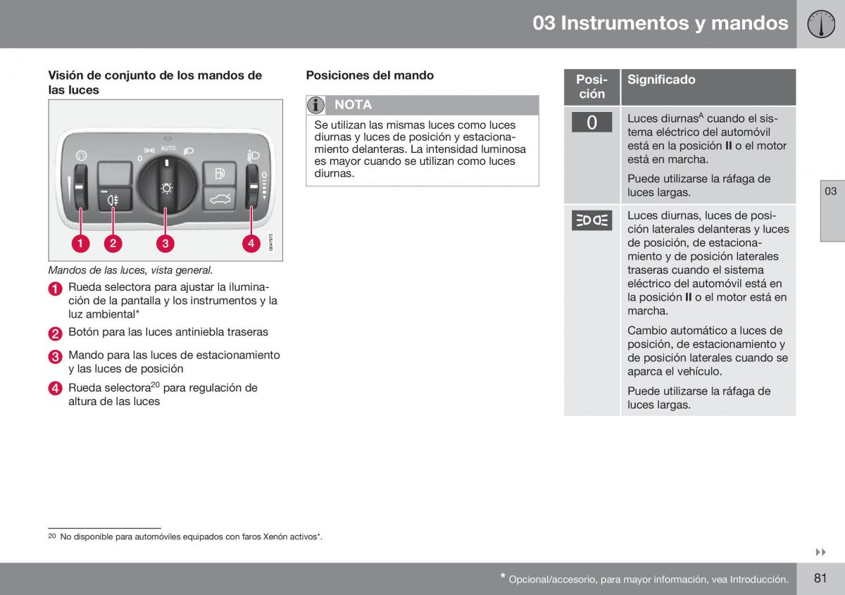 Volvo XC60 I 1 FL manual del propietario / page 83