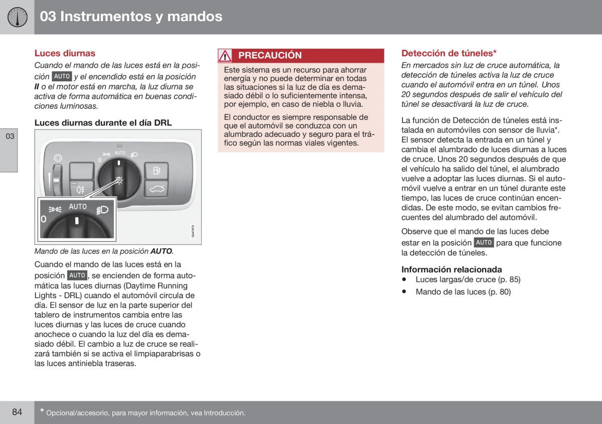 Volvo XC60 I 1 FL manual del propietario / page 86