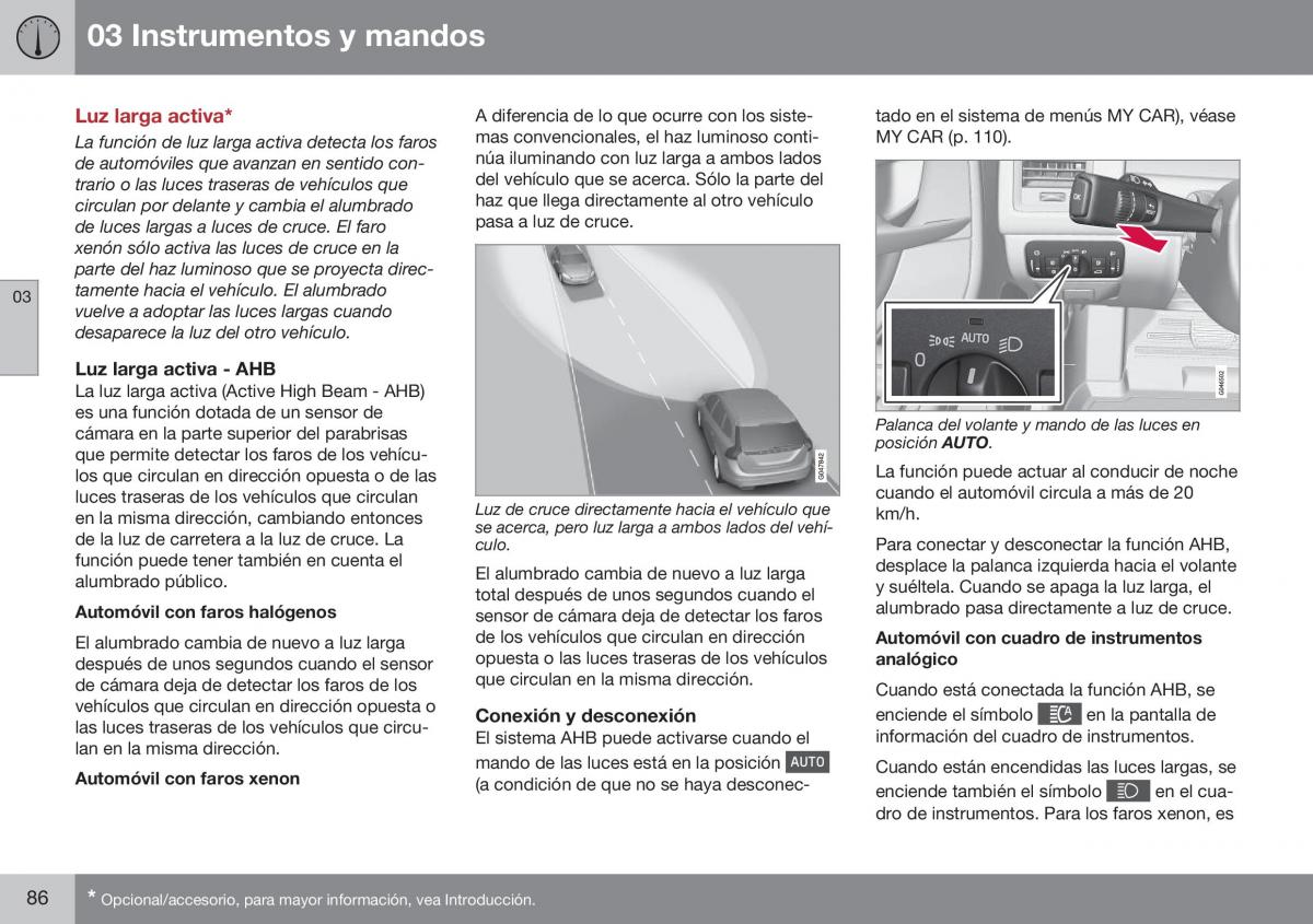 Volvo XC60 I 1 FL manual del propietario / page 88