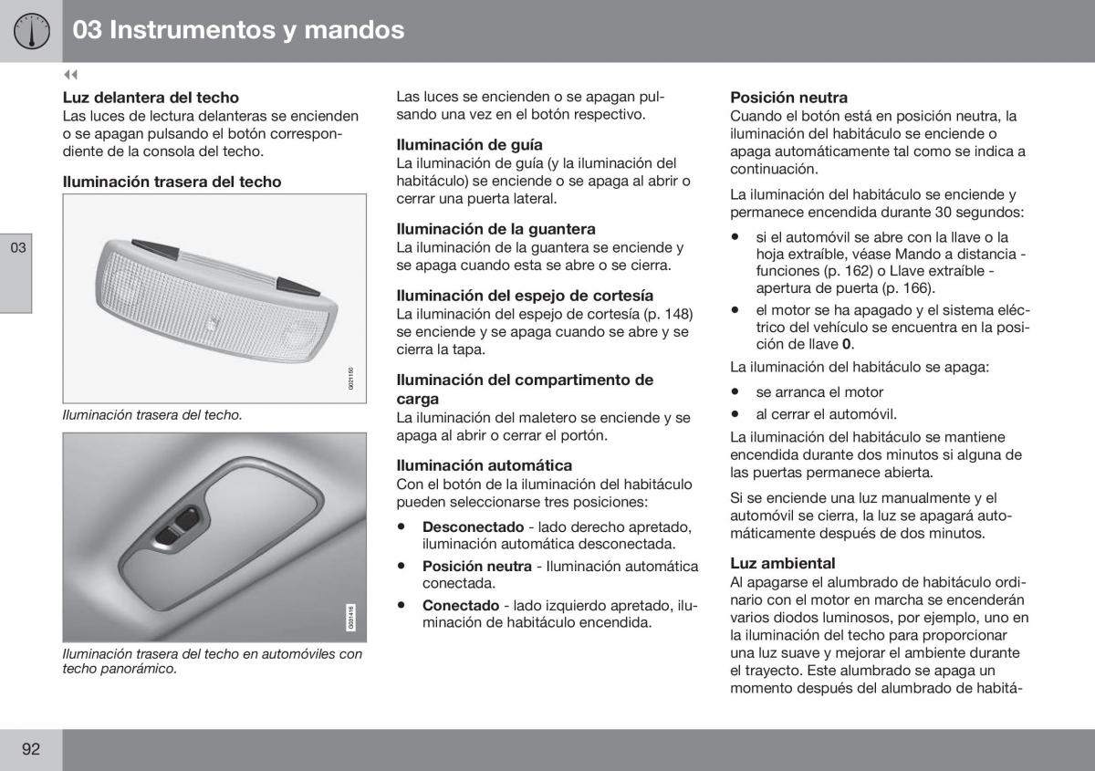 Volvo XC60 I 1 FL manual del propietario / page 94