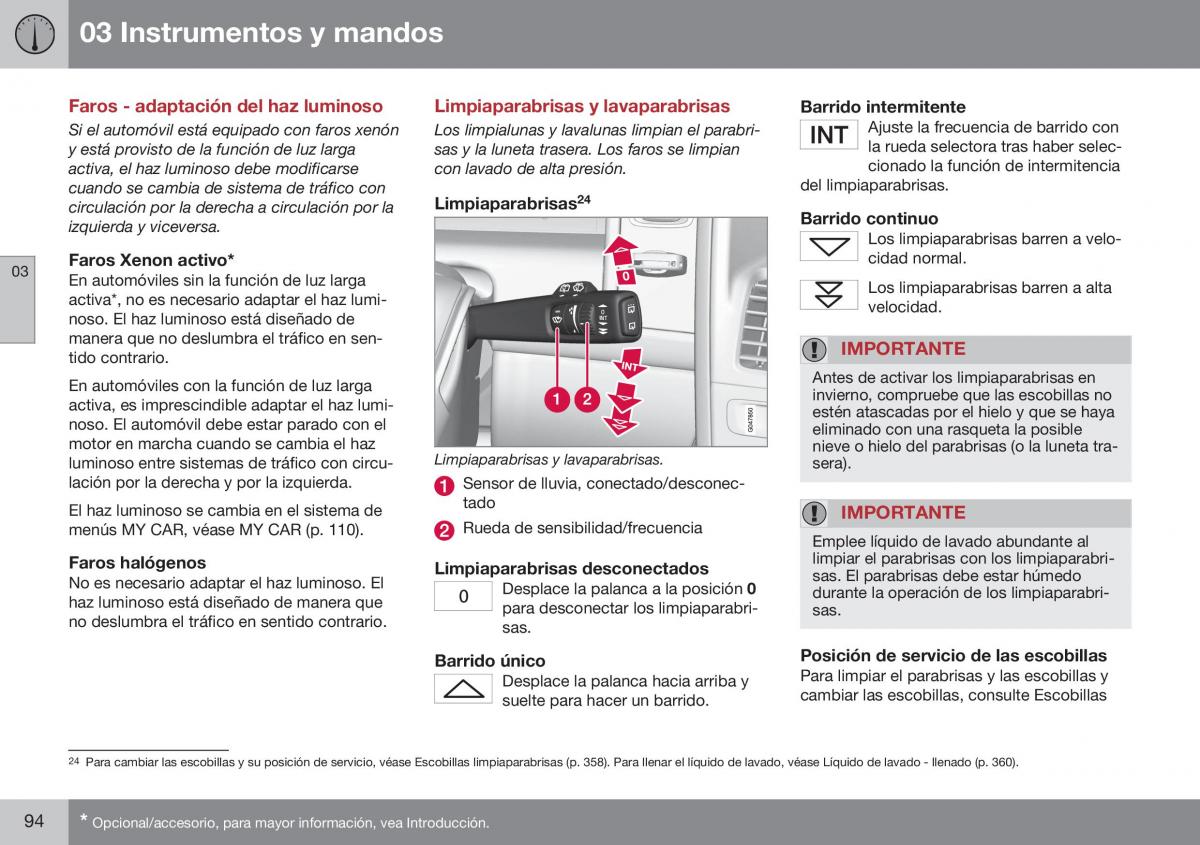 Volvo XC60 I 1 FL manual del propietario / page 96