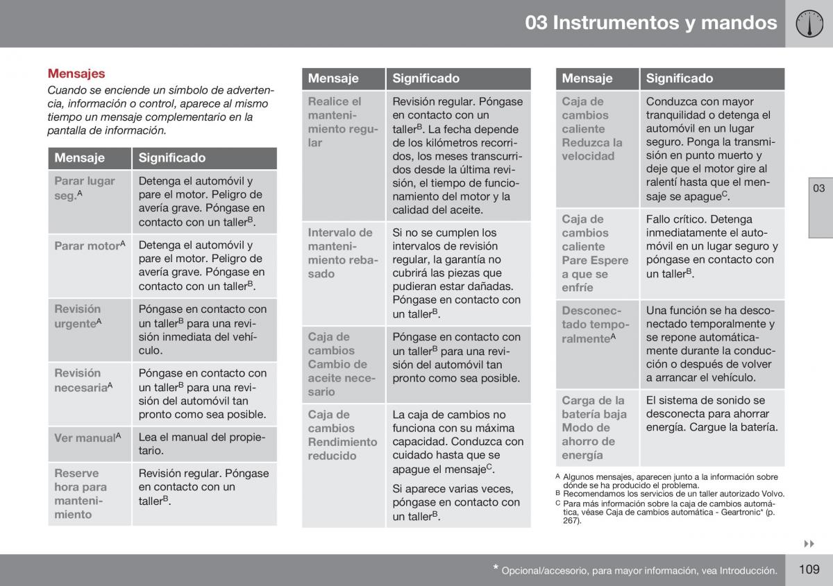 Volvo XC60 I 1 FL manual del propietario / page 111