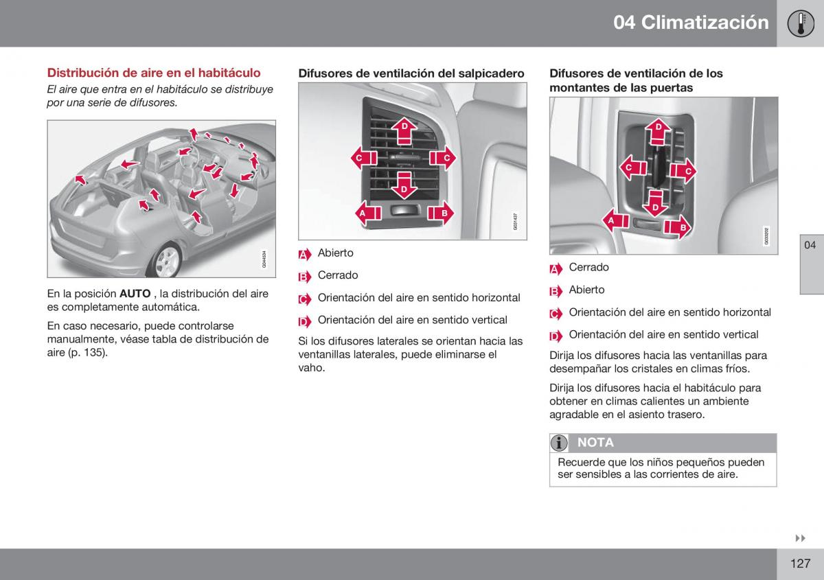 Volvo XC60 I 1 FL manual del propietario / page 129