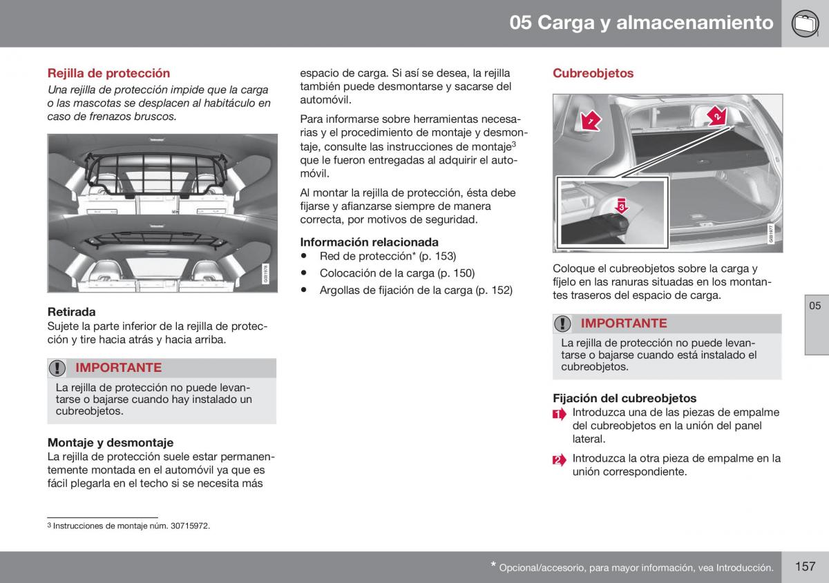 Volvo XC60 I 1 FL manual del propietario / page 159