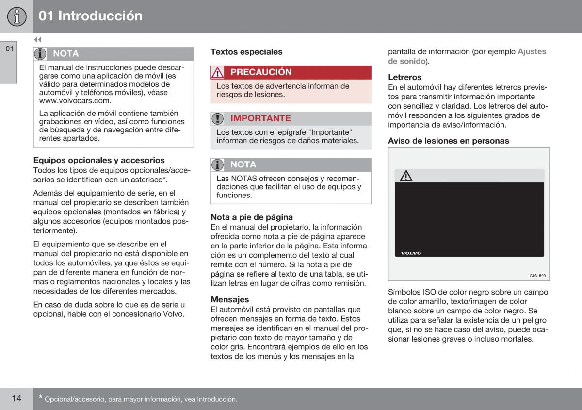 Volvo XC60 I 1 FL manual del propietario / page 16