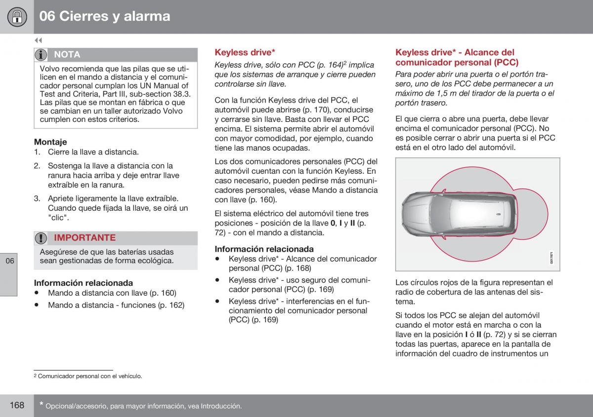 Volvo XC60 I 1 FL manual del propietario / page 170