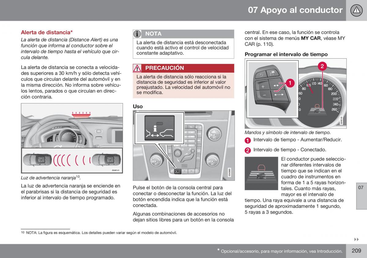 Volvo XC60 I 1 FL manual del propietario / page 211