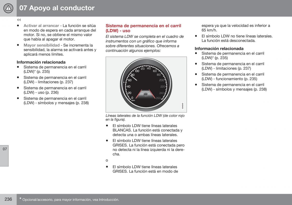 Volvo XC60 I 1 FL manual del propietario / page 238