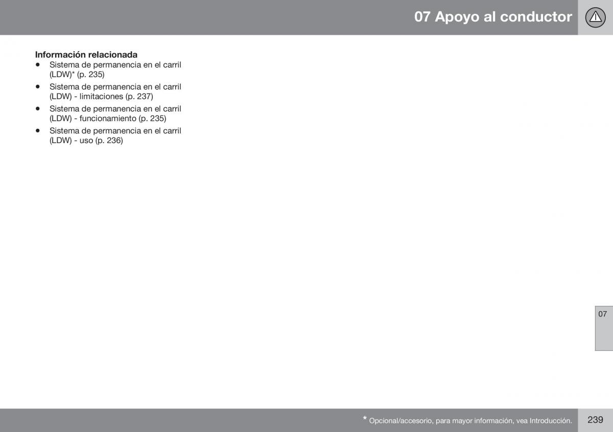 Volvo XC60 I 1 FL manual del propietario / page 241