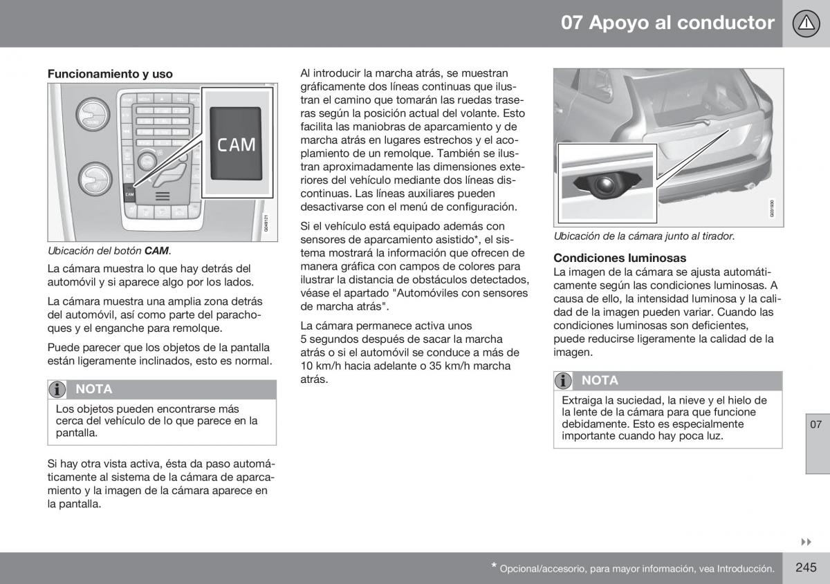 Volvo XC60 I 1 FL manual del propietario / page 247