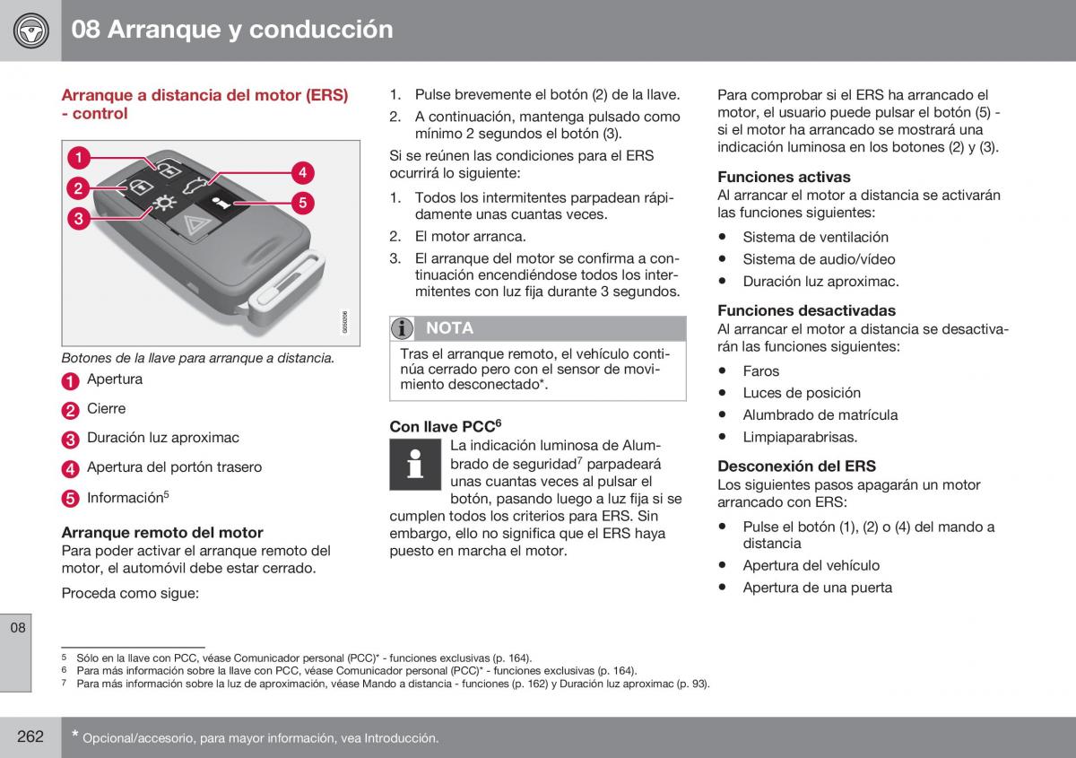 Volvo XC60 I 1 FL manual del propietario / page 264