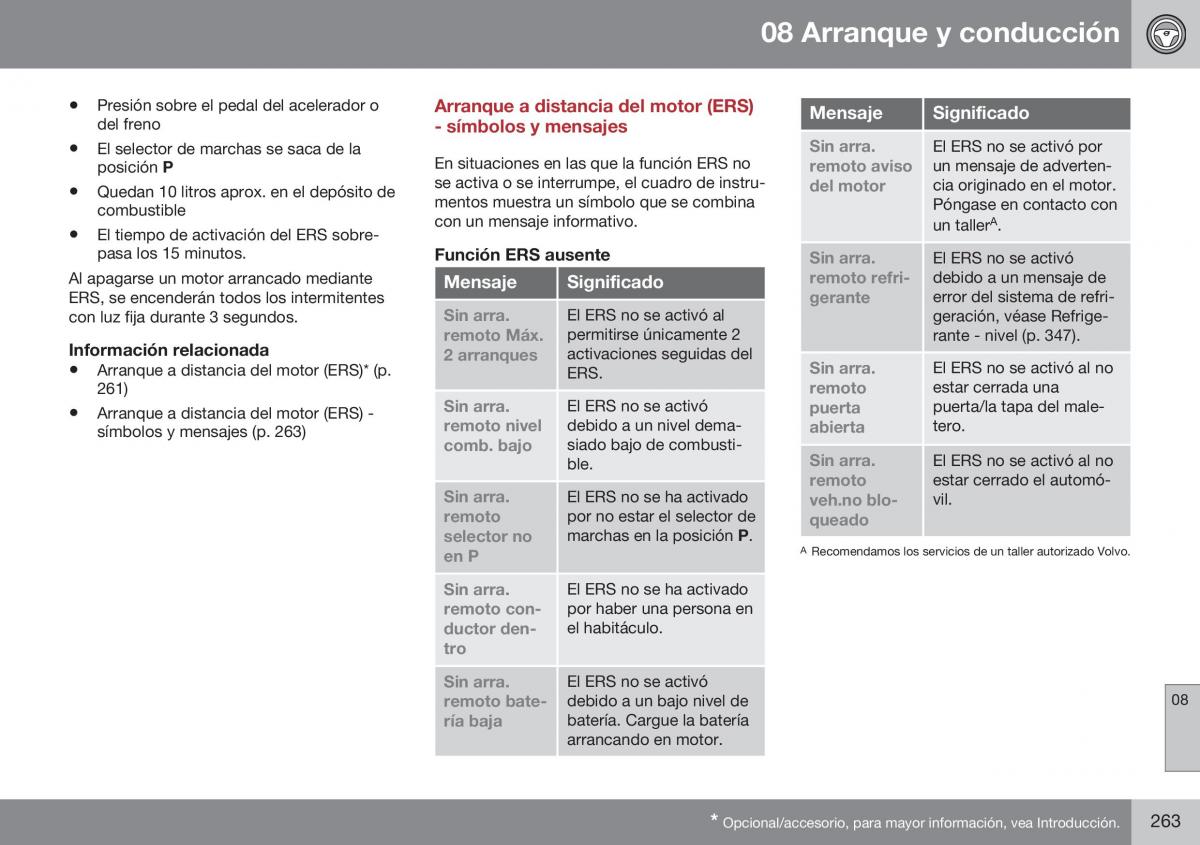 Volvo XC60 I 1 FL manual del propietario / page 265