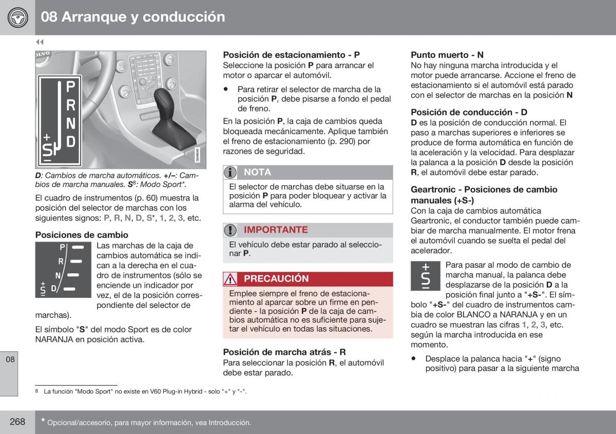 Volvo XC60 I 1 FL manual del propietario / page 270