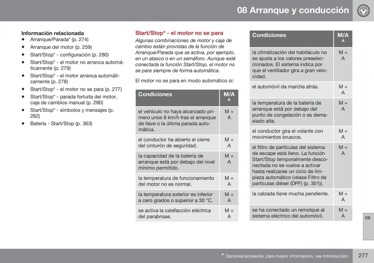 Volvo XC60 I 1 FL manual del propietario / page 279