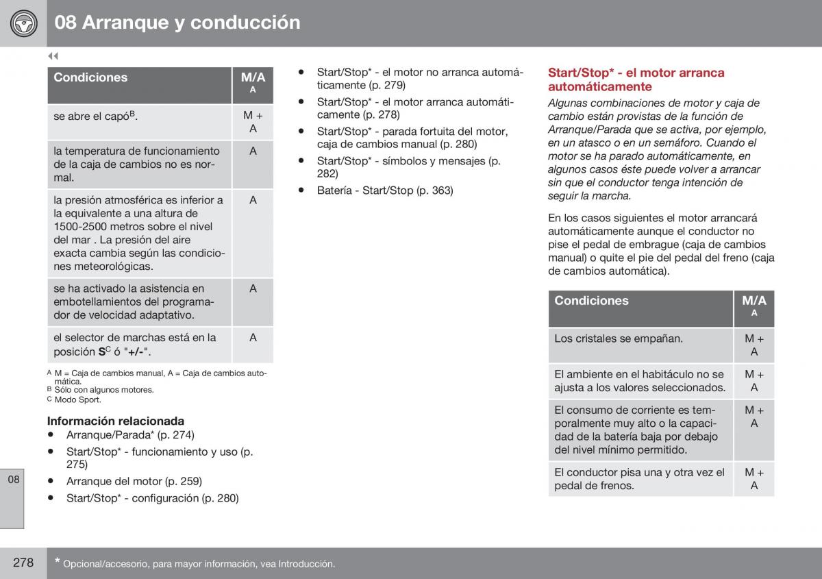 Volvo XC60 I 1 FL manual del propietario / page 280