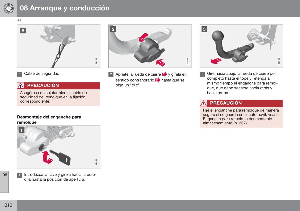 Volvo XC60 I 1 FL manual del propietario / page 312